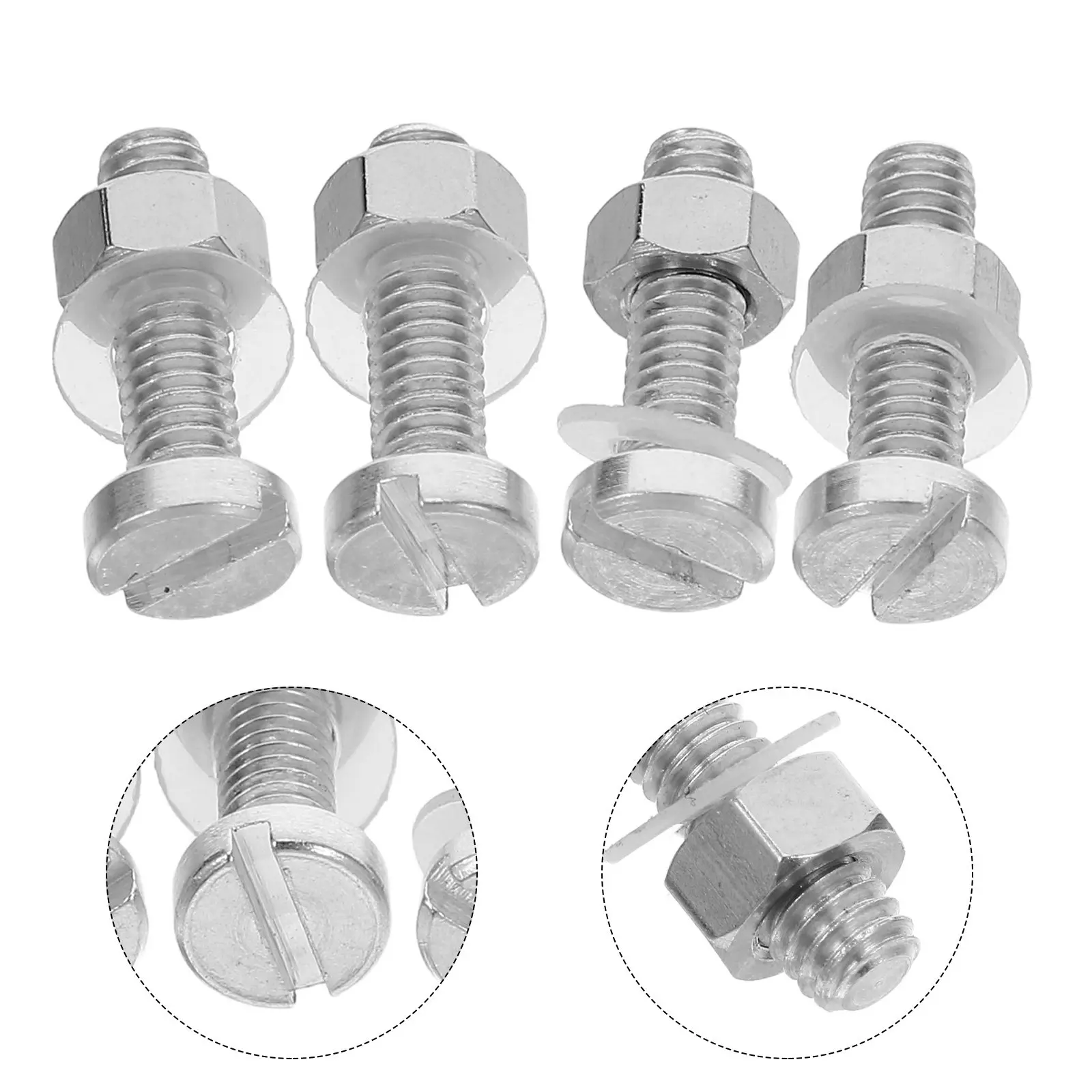 4Pcs M2.5x0.45-9Mm Flat Head Turntable Screws Headshell Mounting Kit Vinyl Player Cartridge Fixing Screws DIY Audio Hardware