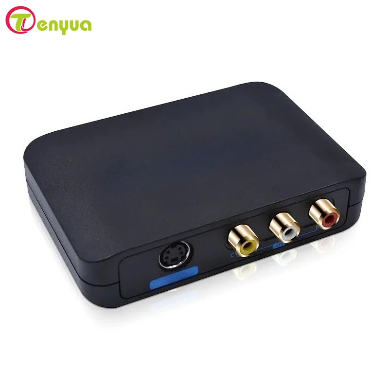 HD to SVideo Converter HD To AV S-Video Audio Vdieo Converter Adapter Support 1080P/ 720P Compatible PS3 For DVD HD TV STB
