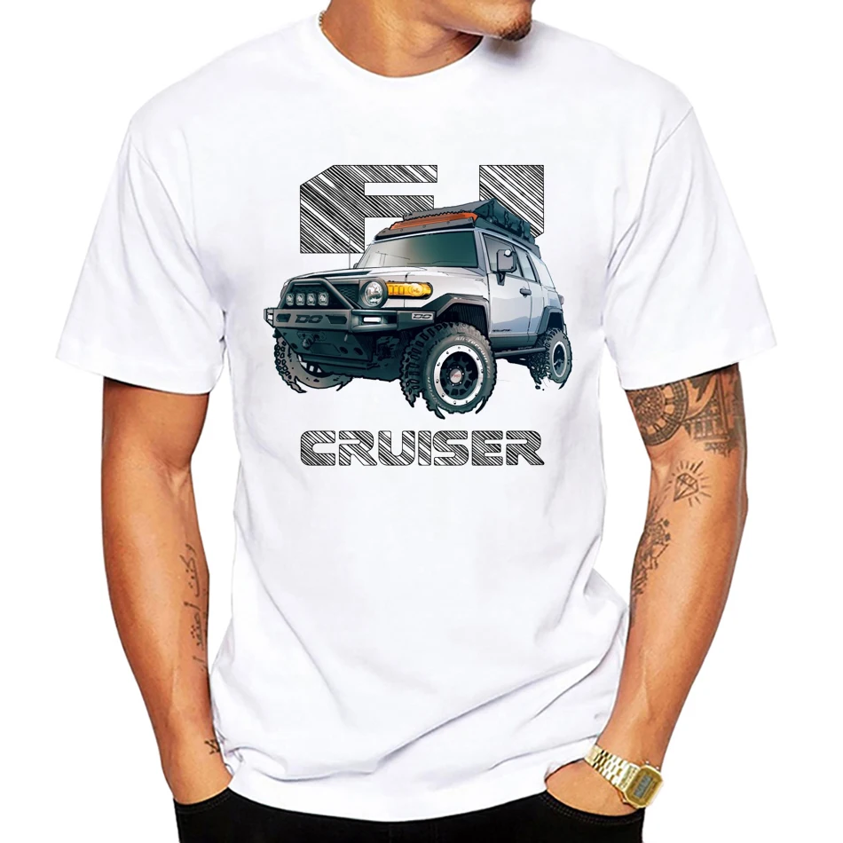 Fj Summer Funny T Shirt For Men Women Fj Cruiser 4X4 Cruiser To Novelty Design Race cars Printed Casual Hip Hop T-Shirt Tops