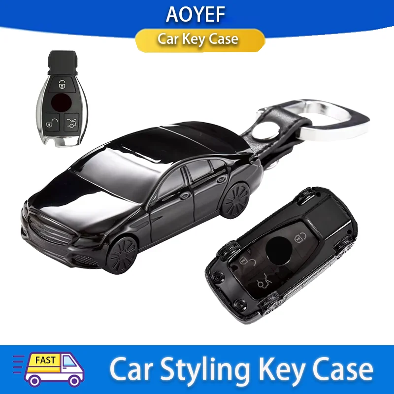 

Car Model Shape 2 3 Button for Mercedes Benz S G Class CLA CLE GLB GLK GLS W177 W205 W212 W213 W222 X167 AMG Car Key Case Cover