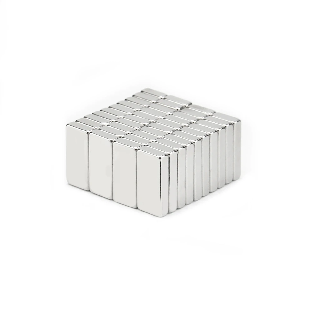 100pcs 20x10x4mm Super Powerful Strong Rare Earth Block NdFeB Magnet Neodymium N35 Magnets 20*10*4mm