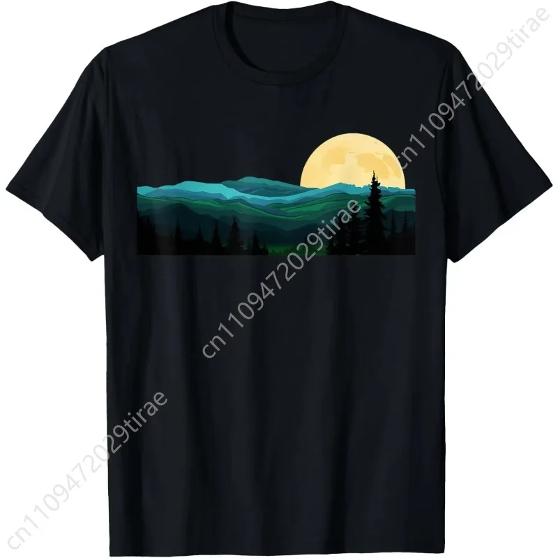 Trees Nature Mountains Adventure Outdoor Wildlife Forest T-Shirt Graphic T Shirts Print on Demand