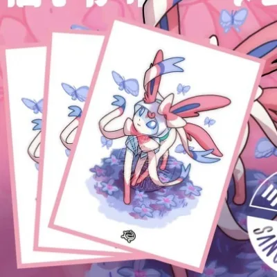 9/zestaw kości PTCG Pokemon mecz punktowanie licznik uszkodzeń wskaźnik uszkodzeń gra fabularna kości Sylveon kości Sylveon rękaw Wave36