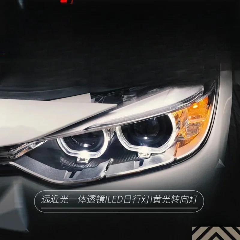 

Suitable for BMW 3 Series 13-15 Headlight Assembly Upgrade Modification High-End Angel Eye Daytime Running Light Lens Xenon Lamp