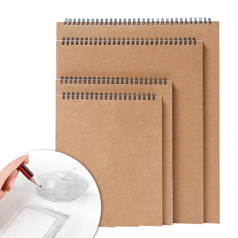 A3/A4/A5/A6 Professional Sketchbook Thick Paper Spiral Bound Sketch Book Pad 160 GSM Notebook for Painting Paper Art Supplies