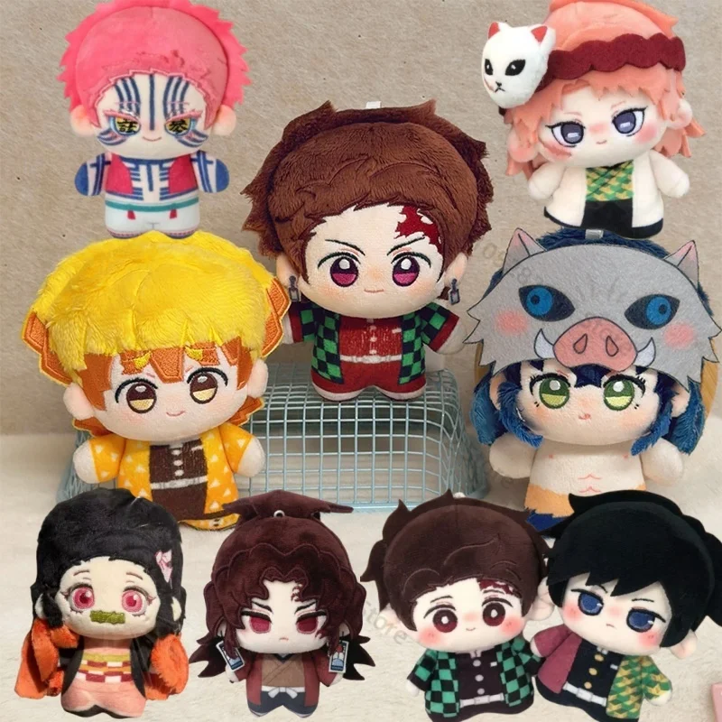 

Плюшевые игрушки-куклы-подвески 10 см по аниме «Истребитель демонов: Кимэцу но Яиба»: Камадо Танджиро, Агацума Зеницу, Хашибира Иноске, Томиока Гию