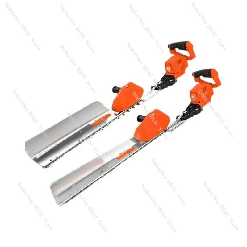 Single-Blade Lithium Battery Hedge Trimmer, Heavy Pruning Tool for Thick Branches, Double-Blade Pruner for Tea Trees