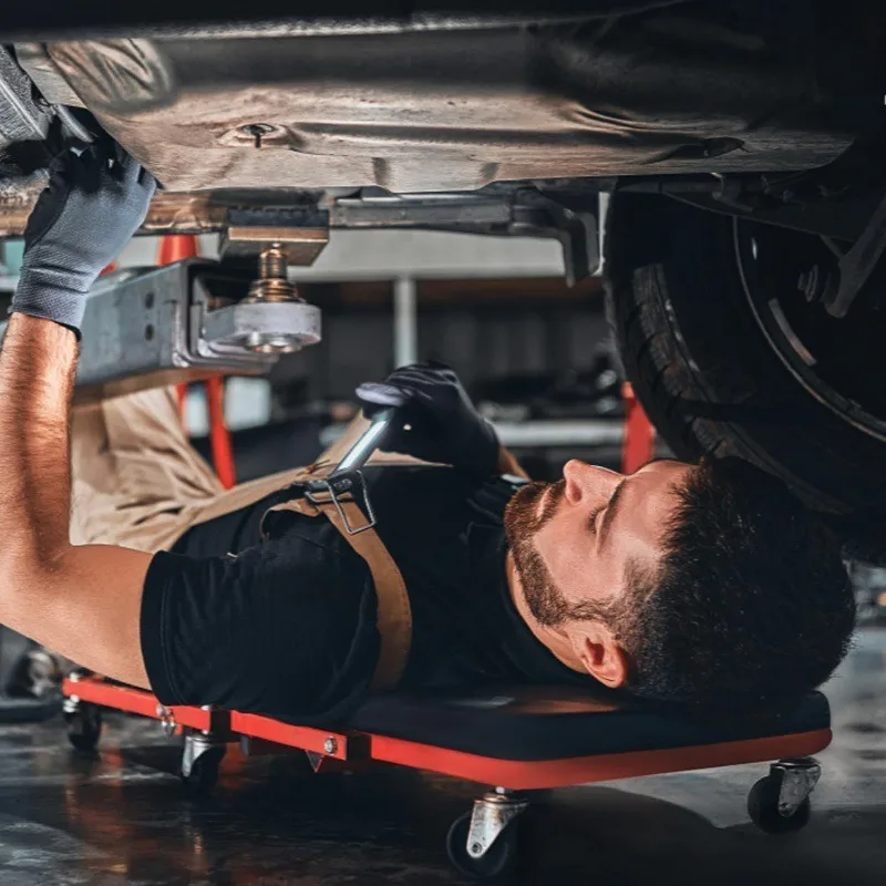 Foldable Dual Purpose Vehicle Maintenance Seat Sliding Board Anti-slip Support Tool For Auto Repair