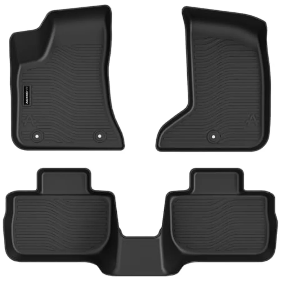 

Всепогодные коврики для Dodge Charger AWD 2011-2023 и Chrysler 300 AWD, резиновые вкладыши из TPE, без запаха, противоскользящие, черные