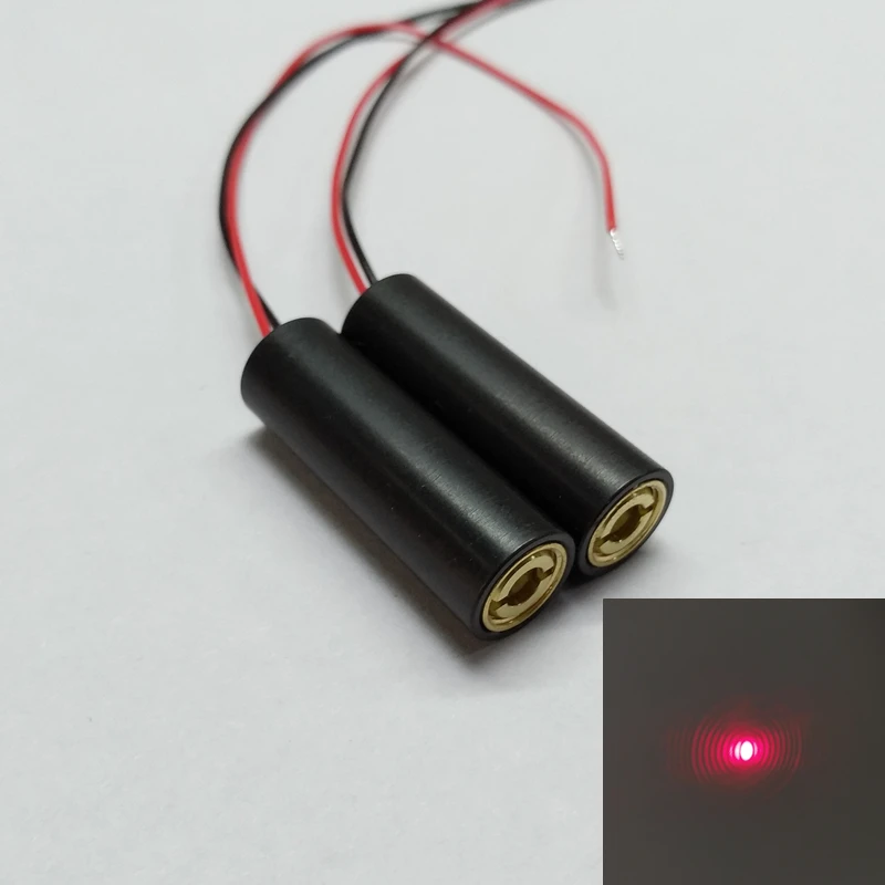 635nm 10mW Red Single Point Laser Module Lawn Lights Stage Lights Laser Installation Accessories Dot Laser Light DC3-5V