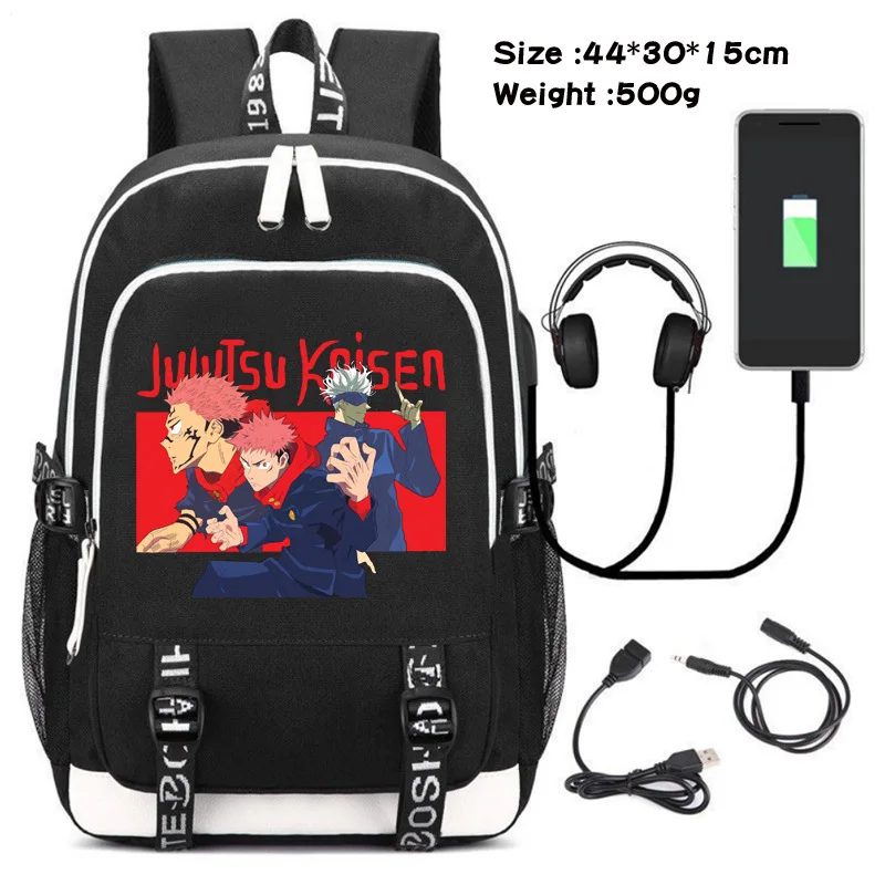 

Jujutsu Kaisen Cartoon Backpack Student School Bags Teenage Jujutsu Kaisen Anime Backpack Travel Bagpack Laptop Bag