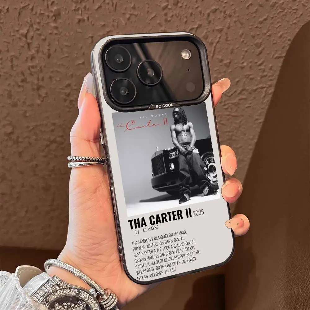 Tha Carter VI L-Lil Wayne coque de téléphone pour iPhone 17,16,15,14,13,12,11,Pro,Max,Plus,E,Air,Mini couverture en Tpu noir