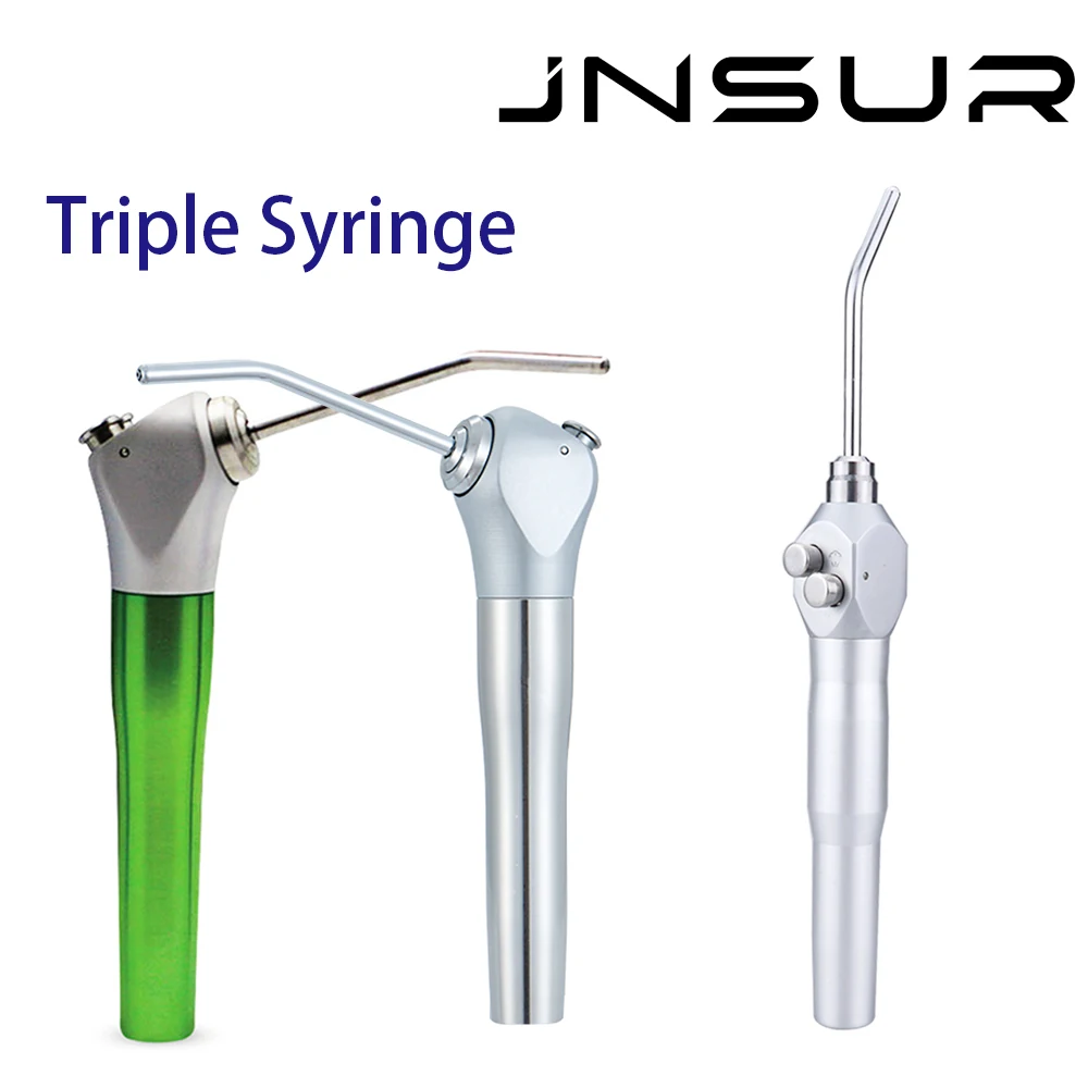 JNSUR 3-way Syringe Dental Air Water Spray 3 Types for Dentist Dental Chair Instruments Triple Syringe Dental Equipment Supply