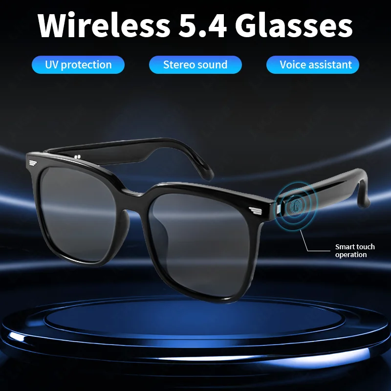 

LIGE новые 34 г супер легкие умные солнцезащитные очки BLE5.4 беспроводной вызов голосовой помощник воспроизведение музыки мужские и женские солнцезащитные очки защита UV400