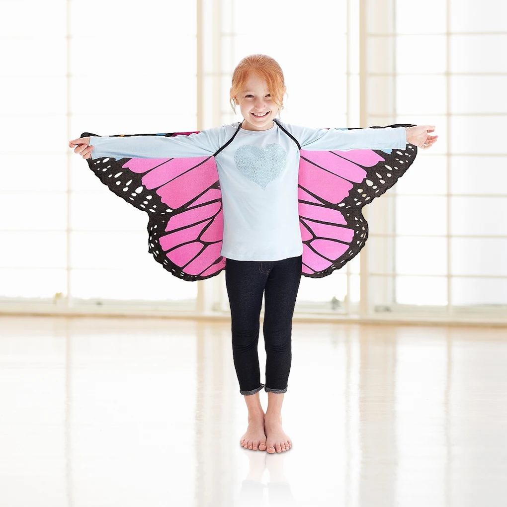 

Blended Kids Butterflies Wing Cape - Comfortable To Wear Good Gift Wing Shawl Costume Fashionable