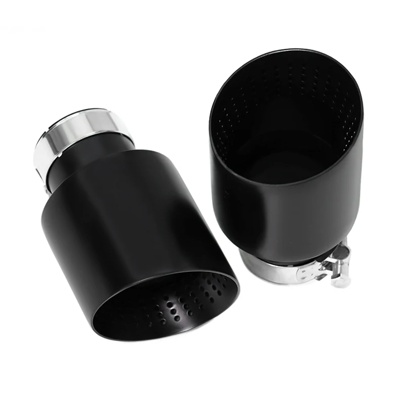1 Piece Stainless Steel Single Exhaust Tip For Golf 7 MK7 GTI Golf R Muffler Tip Exhaust System 63mm Universal Nozzle Tailpipe