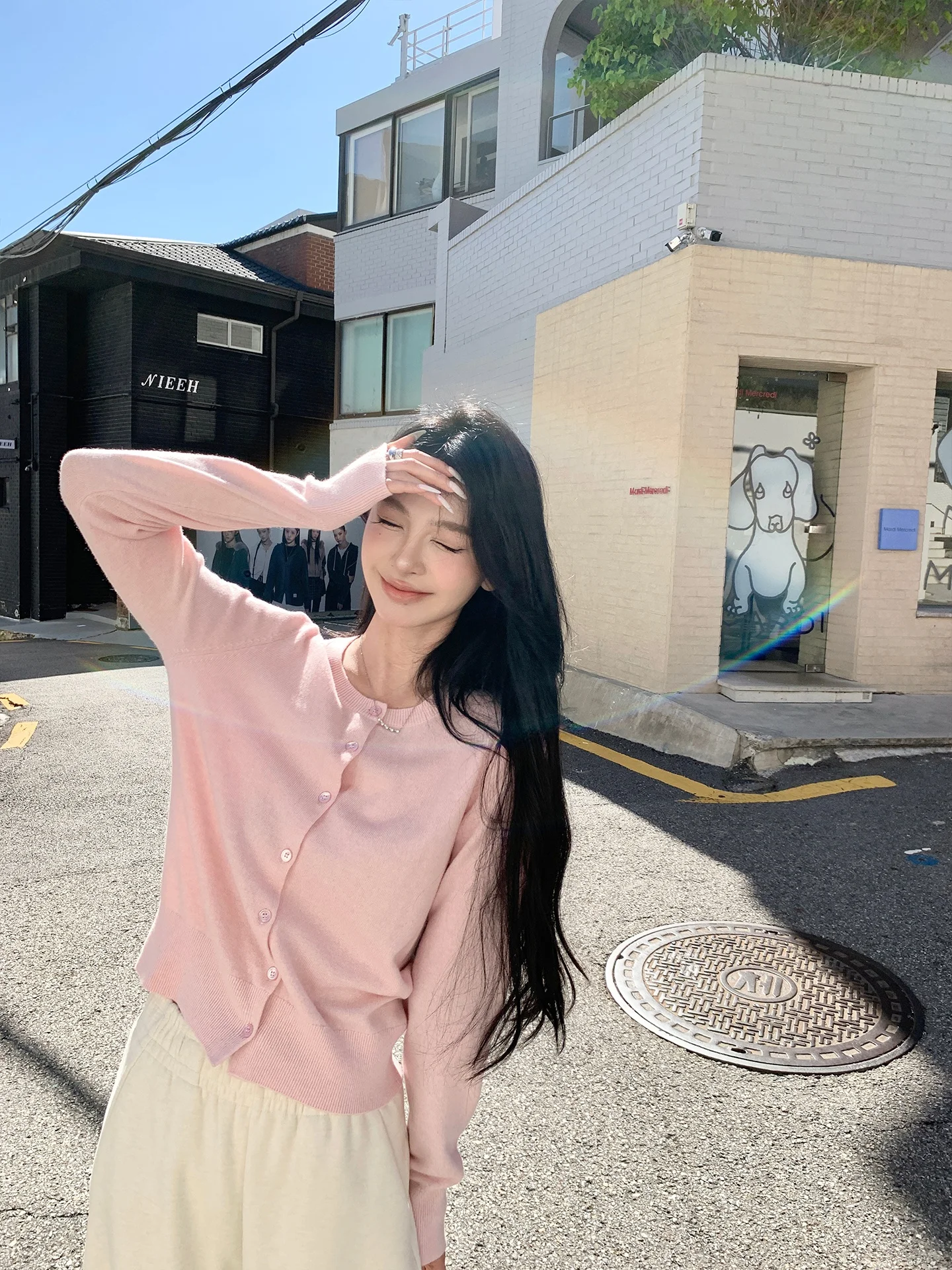 

Женский вязаный кардиган Stevens для ранней осени, приталенный, с длинными рукавами, круглым вырезом, на пуговицах, для повседневной носки