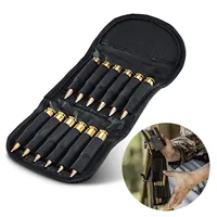 Tactical 12 Round Foldable Ammo Pouch Ammo Carrier Bag Molle Shotgun Bullet Shell Holder Rifle Cartridge Hunting Accessories