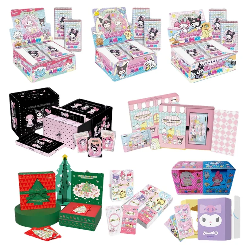 Карты Hello Kitty Sanrio из аниме, карточка для продажи Kuromi, игра, My Melody Booster Box, мультяшная Милая коллекционная карточка, игрушка для