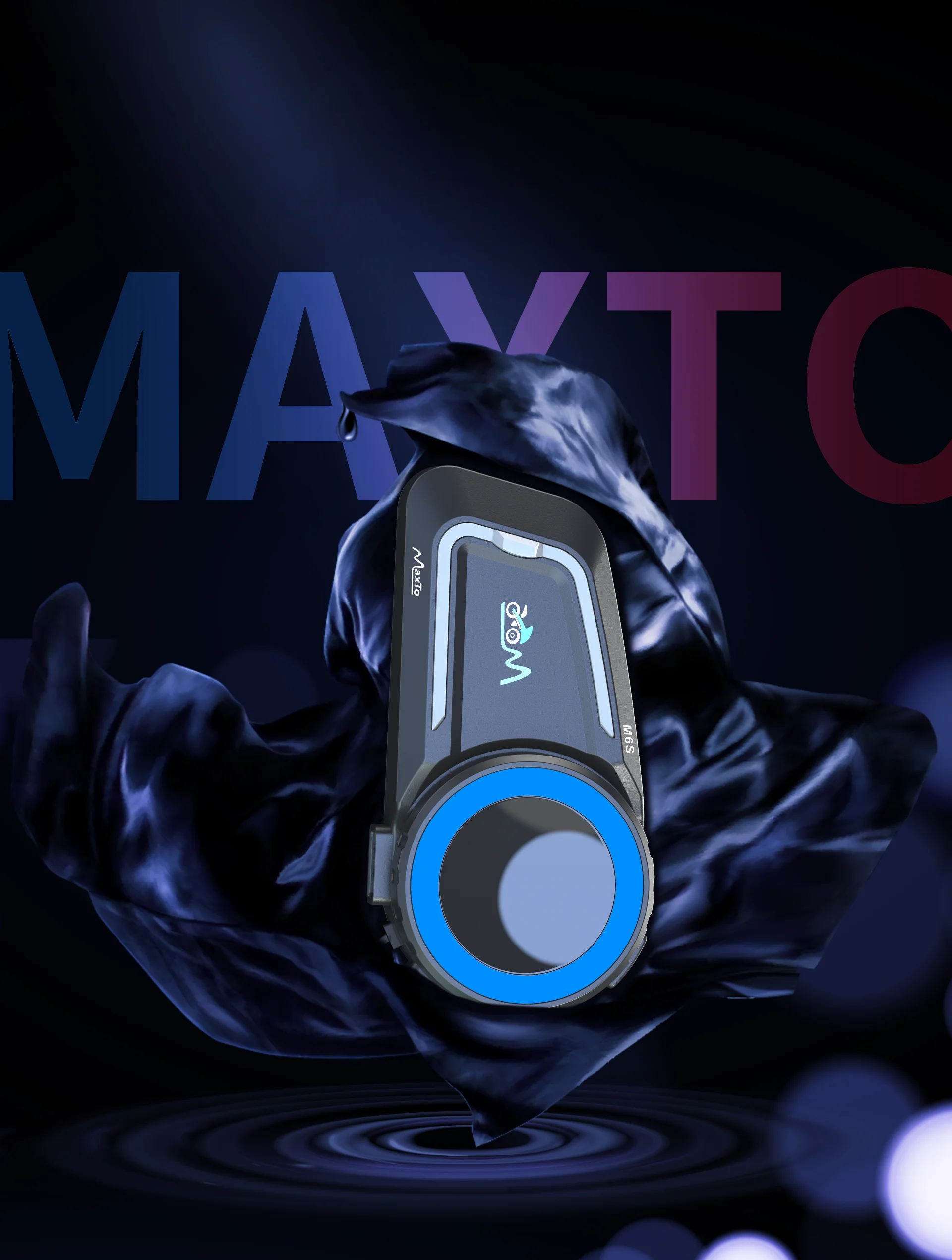 MaxTo M6S Fully Automatic Connected Motorcycle Helmet Bluetooth Intercom Headset