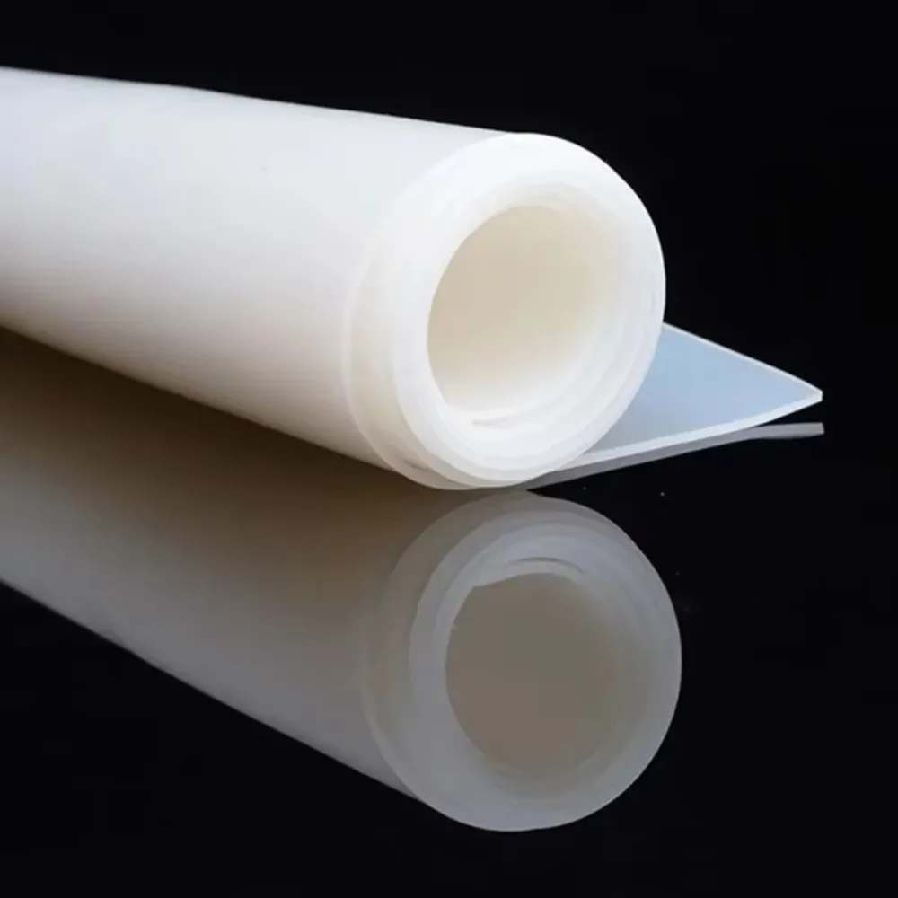 New 10*10cm Silicone Sheet Translucent High Temperature Resistance Silicone Gasket Anti-Slip Shock Absorption Silicone Mat