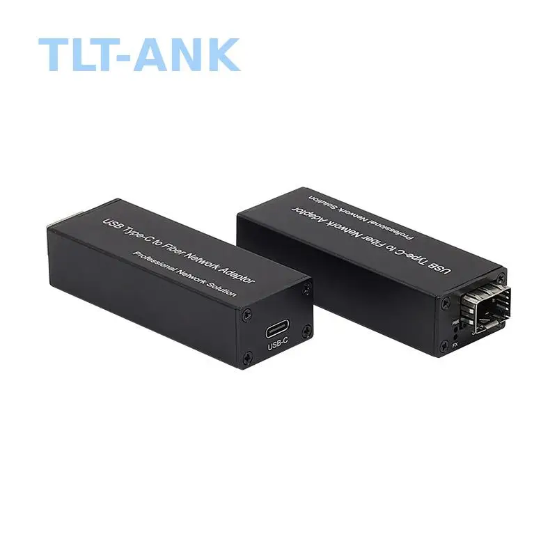 USB Type C to Gigabit SFP Fiber Ethernet Adapter Mini Network Converter High Speed USB 3.0 Gigabit Fiber Network for Laptop PC