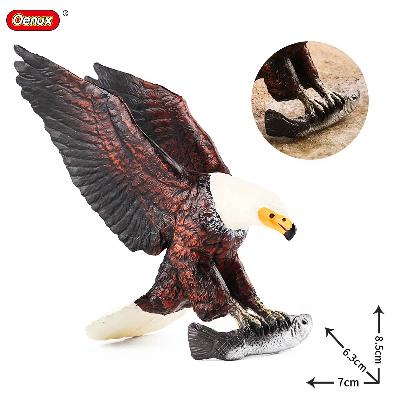 Children Cognitive Simulation Wildlife African Osprey Model Toy Solid Home Decoration Gift