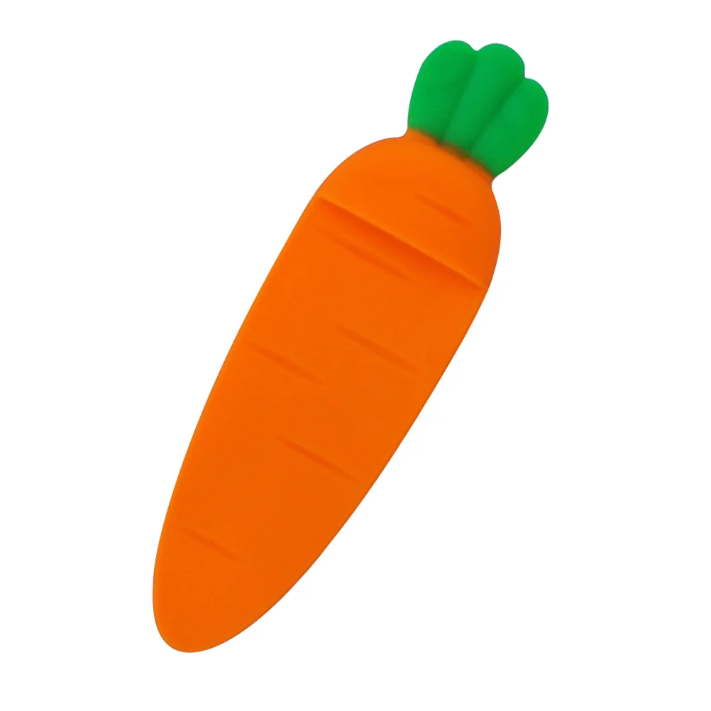

Silicone Carrot Bookmark Creative Cartoon Design Soft Reading Marker Students Stationery Funny Book Accessories