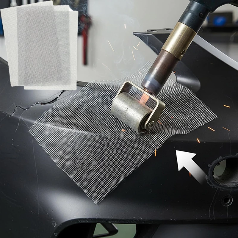 1-5Pcs Car Bumper Stainless Steel Repair Net Automotive Plastic Repair Mesh Rust Welding Wire Repair Kit for Cars Motorcycles