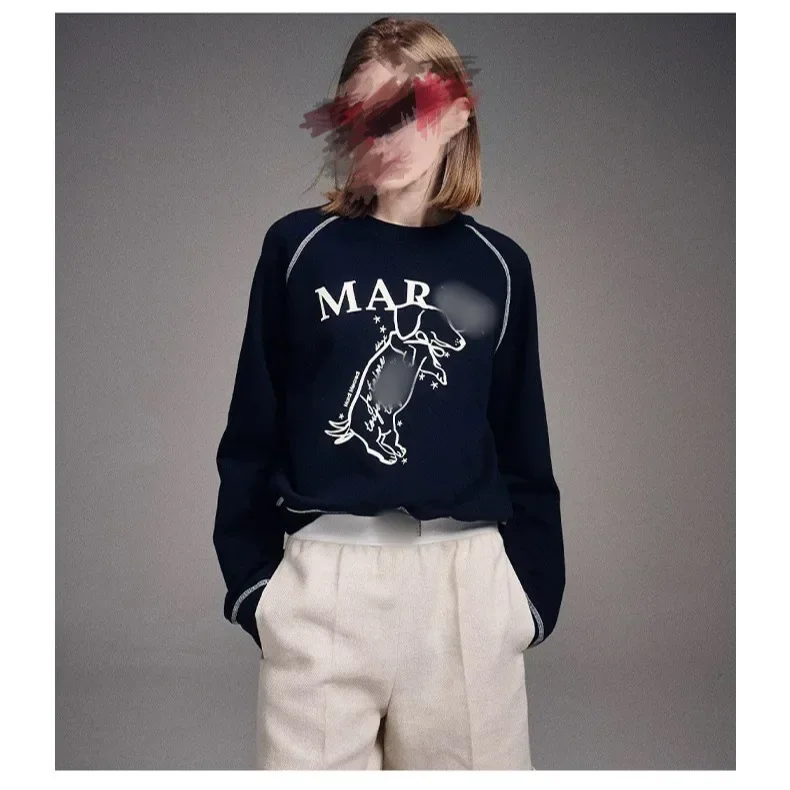 جيمو يوان مارد ذيل اللؤلؤ البلوز القصير رقيقة الكتف إدراج المرأة نمط جديد أسود وردي الكلب الألماني الأعلى القطن جولة الرقبة #3