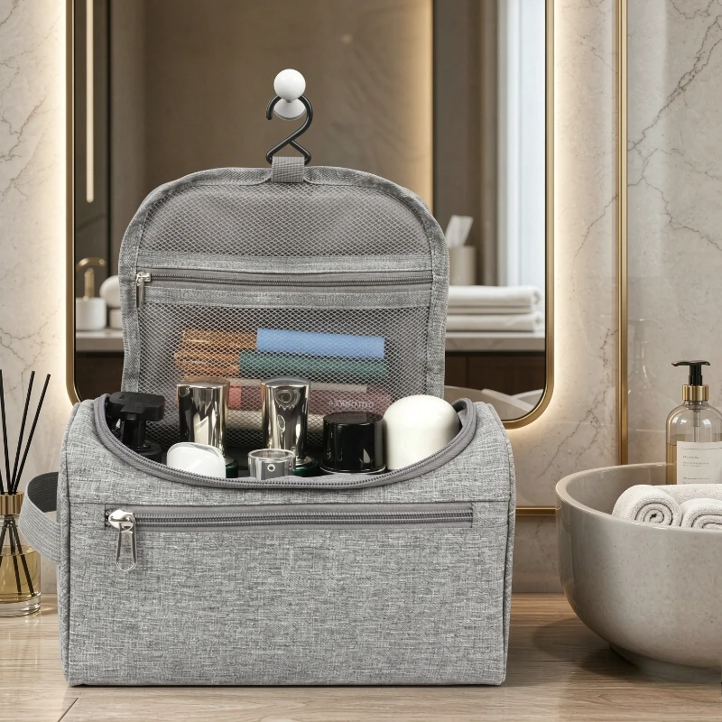 Large Capacity Cosmetic Bag Waterproof Multi Layer Travel Organizer for Toiletries Makeup Daily Carry Beauty Storage Use 화장품 가방
