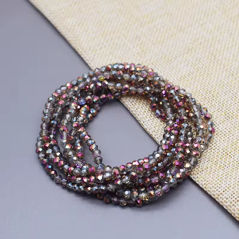 Yanqi 2 3 4mm Rondell Austria Faceted Crystal Beads Round Glass Beads Loose Spacer Beads for Jewelry Making DIY - Image 9
