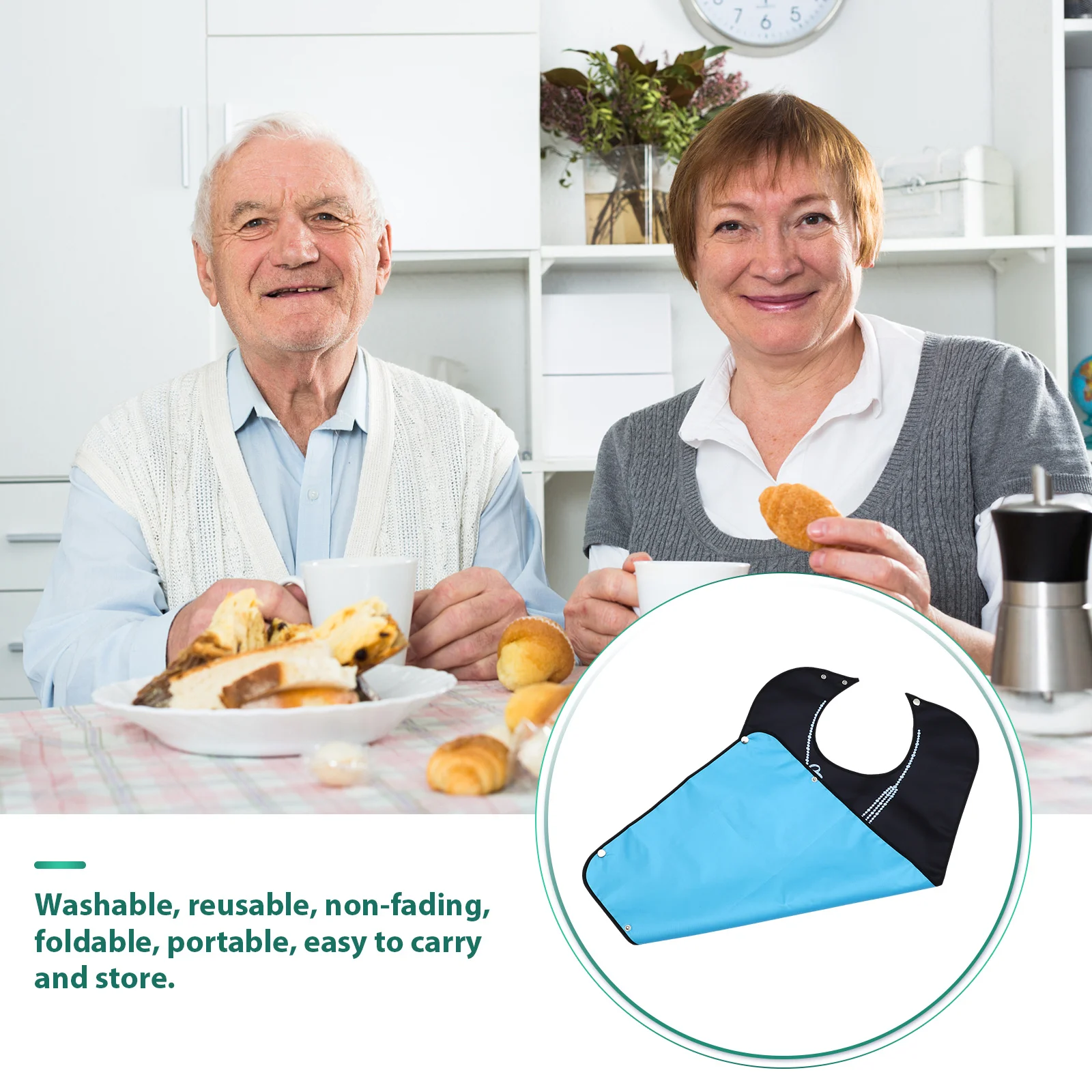 

1Pcs Delicate Bib Feeding Bib Reasonable Friendly Design Stain Resistant Washable Dining Apron Eating Apron Clothing Protector