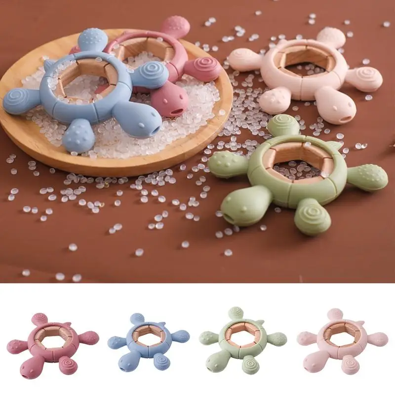 

Turtle Teething Toy Sensory BPA Free Nursing Teething Toys Food Grade Silicone Newborn Oral Motor Chew Toys Teething Accessories