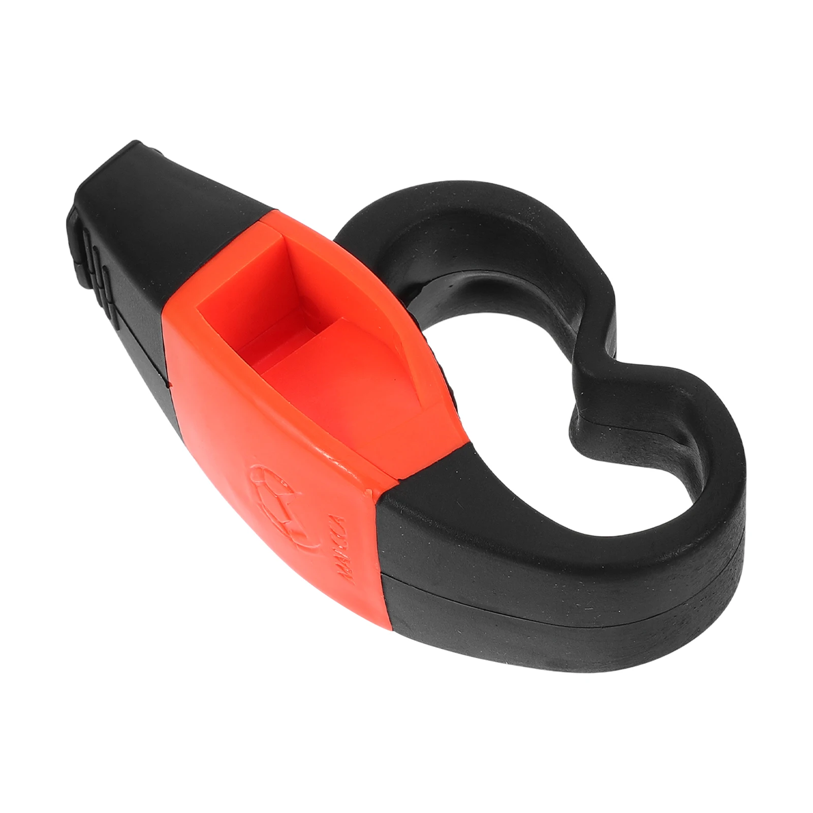 

Dual Chamber Ring Whistle for Football Referee Durable Plastic Emergency Rescue Survival Outdoor Training Hiking Safety