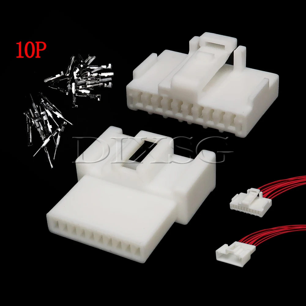 1 Set 10 Pin 7283-7602 7282-7602 90980-11657 9098011657 Car Rearview Mirror Switch Wire Harness Connector for Toyota