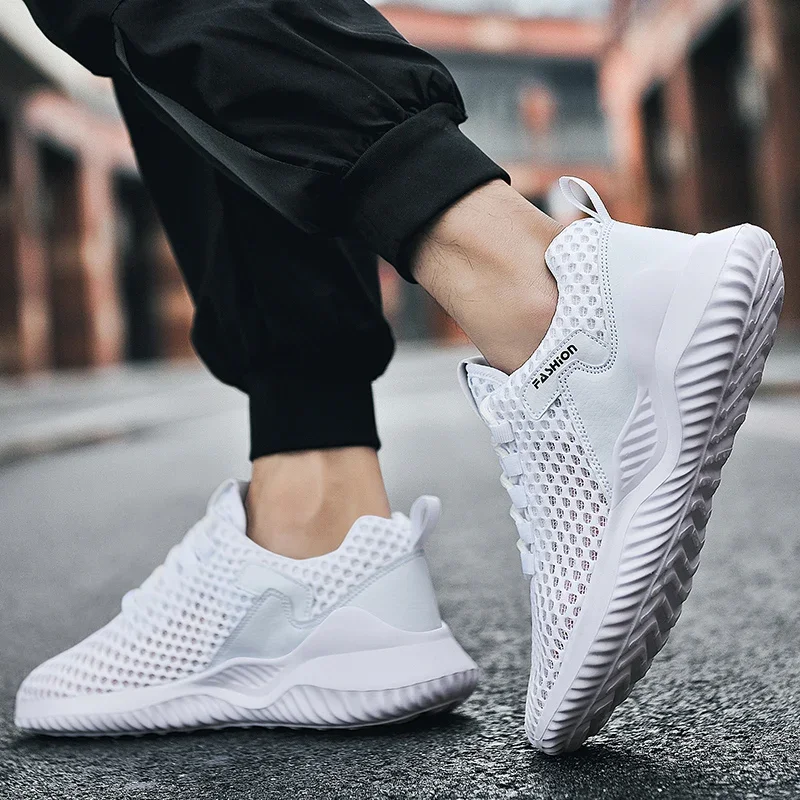 2024 New Net Shoes Men\'s Summer Breathable Thin Mesh Men Leisure Sports Fashion Shoes Net Shoes Men