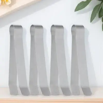 

4Pcs Stainless Steel Wick Clip Efficient Extinguisher Prevents Smoldering Flame Out Tool Compact Safety Accessory