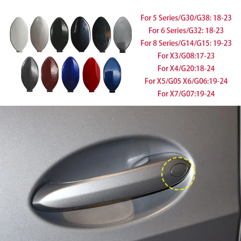 

For 5/6/8 Series/G30/G38/G32/G14/G15 X3/G08 X4/G20 X5/G05 X6/G06 X7/G07 Car Exterior Door Handle Lock Key Hole Cap Cover