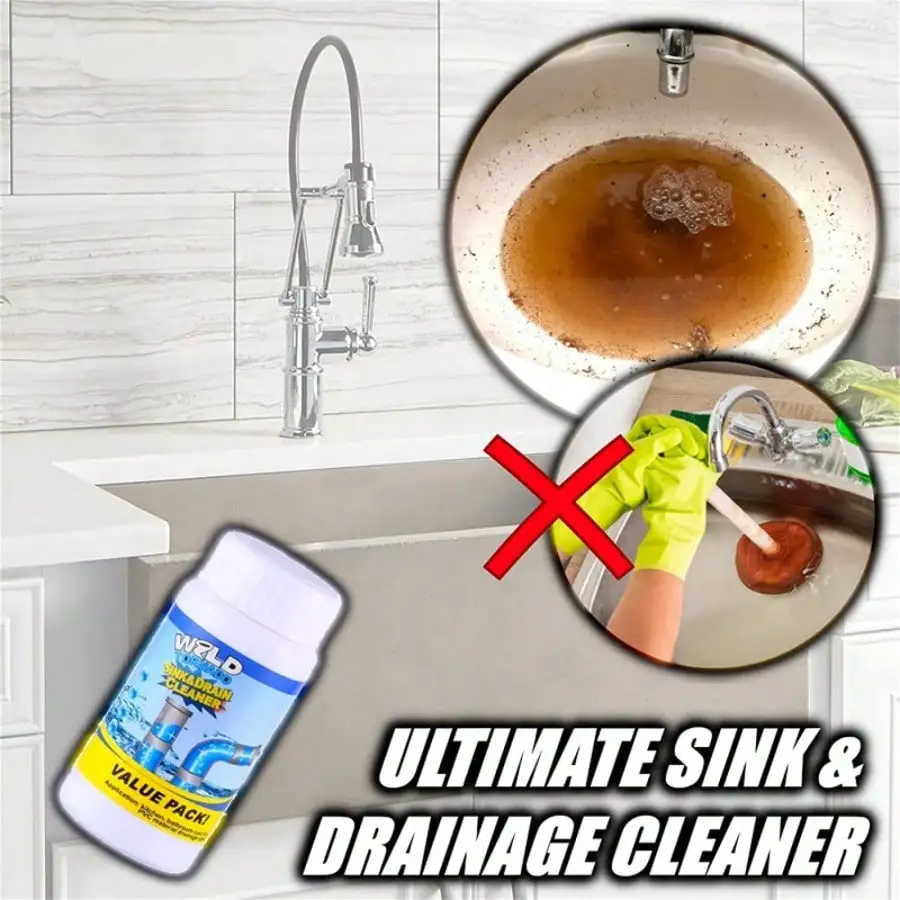 110g Powerful Kitchen Pipe Dredging Agent Dredge Deodorant Toilet Sink Drain Cleaner Sewer Fast Cleaning Tools