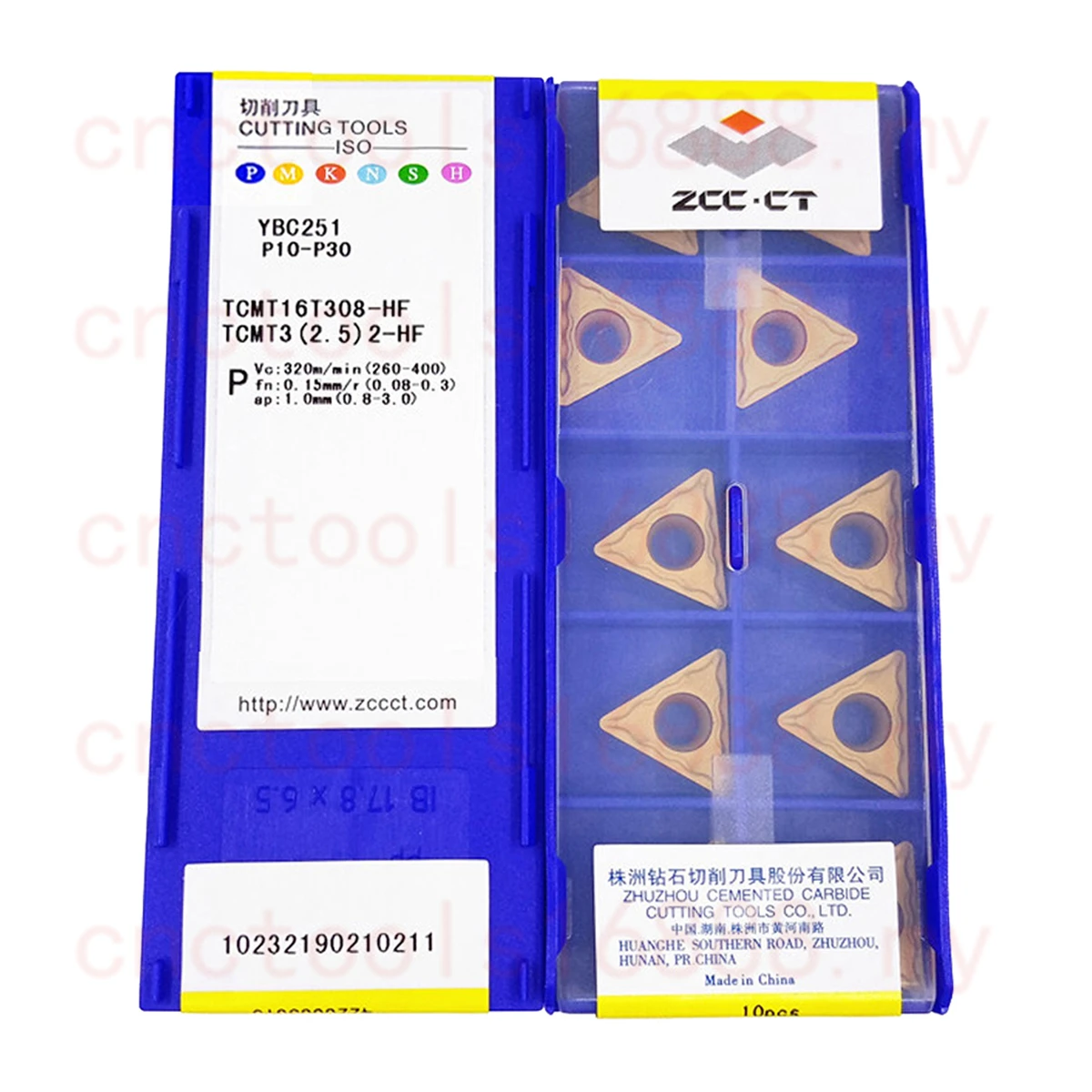 ZCCCT TCMT090204 TCMT110204 TCMT110208 TCMT16T304 TCMT16T308 YBC251 YBD152 YBC252 YBD102 YB9320 YB6315 Carbide Inserts