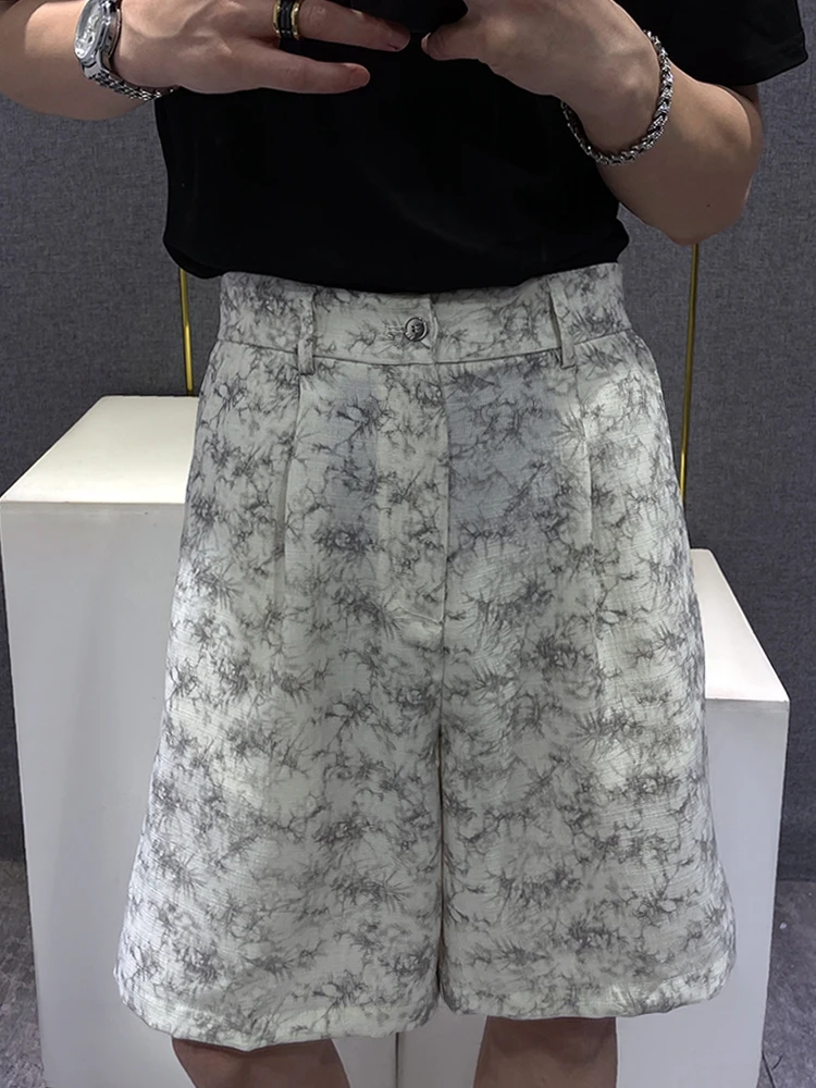 

Summer 2024 Men's Casual Straight Leg Pants Loose Fit Five-Quarter Length Versatile Comfortable Lightweight Daily Wear