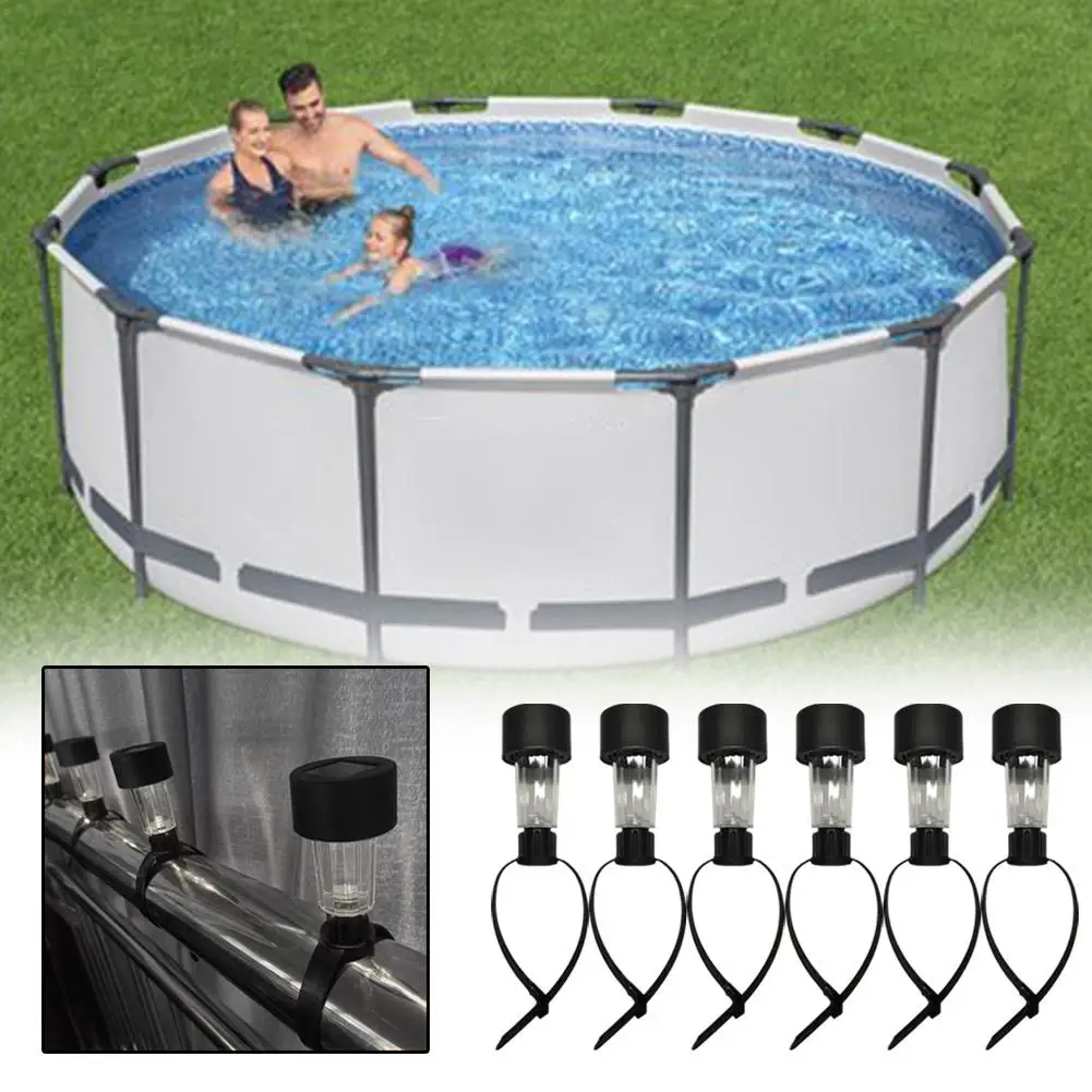 

Фонари солнечные для бассейна, водонепроницаемые, класс защиты IP44, 6 шт.