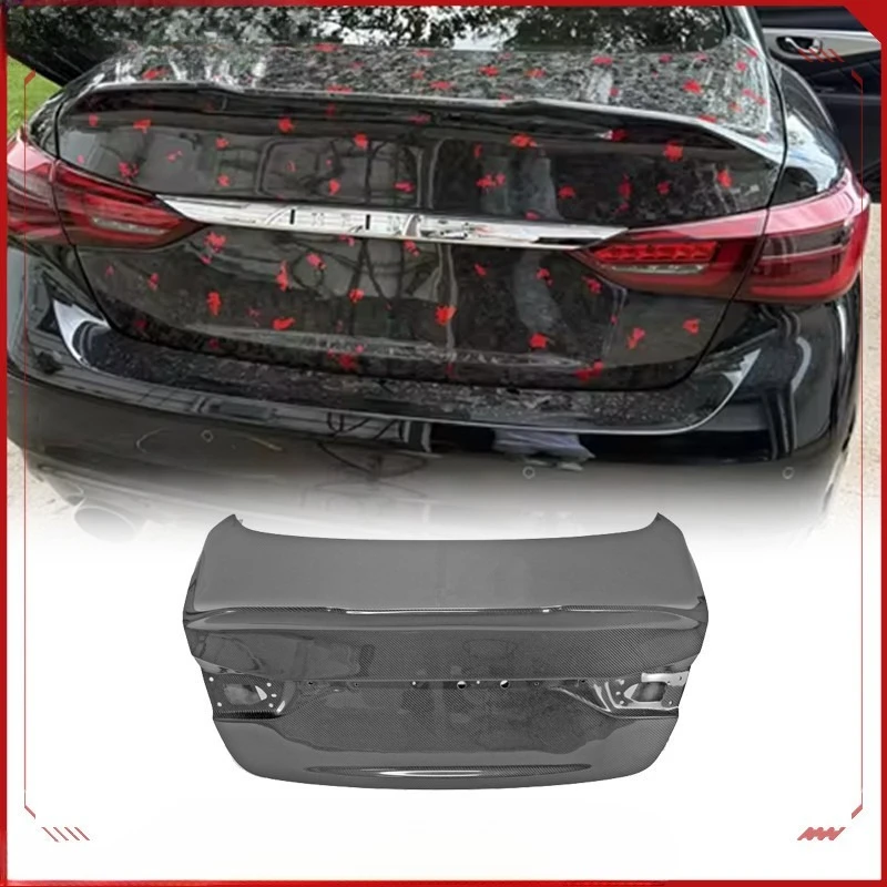 

Suitable For Infiniti Q50 6-20 Carbon Fiber PSM One-piece Canard Tail Rear Cover Trunk Tail Cover