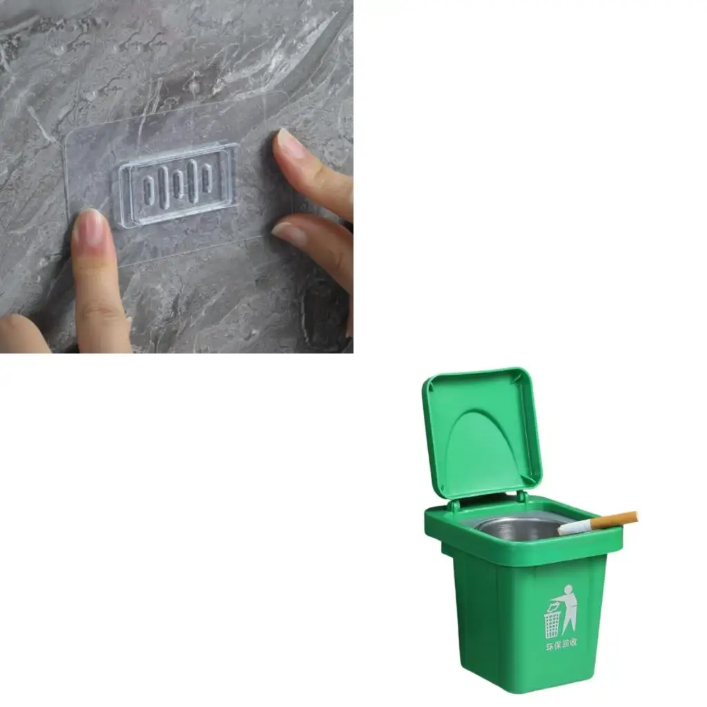  Decorative Hanging Ashtray With Stainless Steel Inner Bucket Plastic Trash Bin