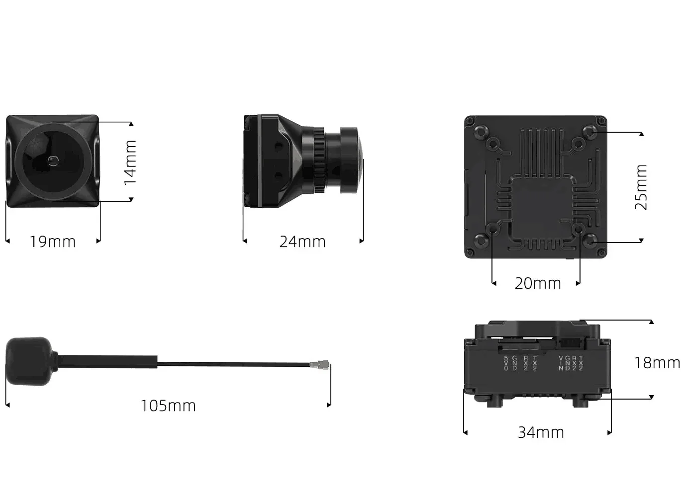 Walksnail Avatar GT KIT 1080P Max 2W VTX Long Range Transmission Night Vision High-definition Image Transmission clear RC drne