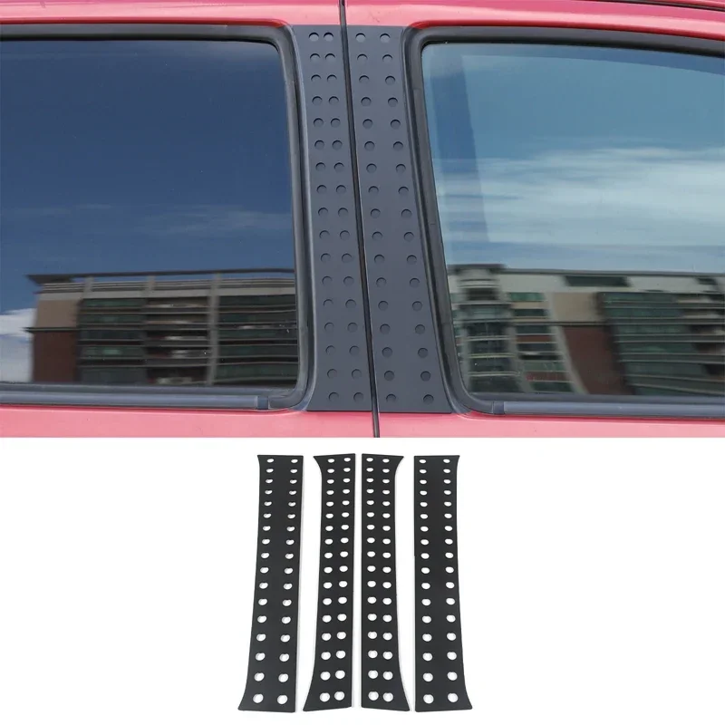 For Toyota Tacoma 2016-2022 Car Window B-pillar Center Pillar Trim Sticker Aluminum Alloy Exterior Modification Accessories