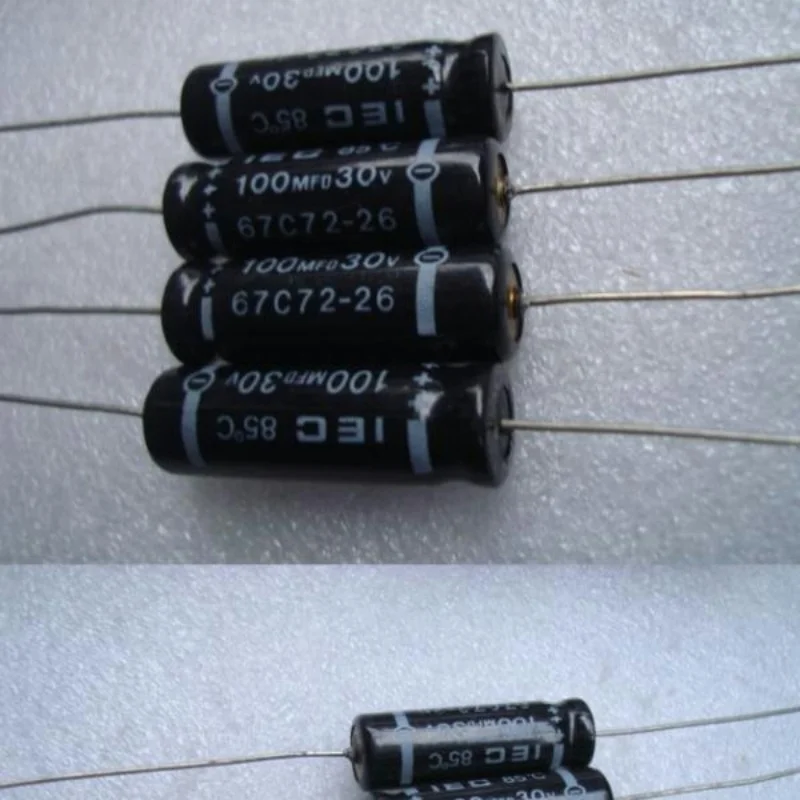 Brand new original package American IEC 30V DC 100UF high-fidelity tube generator cathode electrolytic capacitor 11*31MM