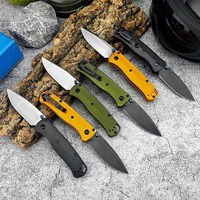 New BM 533BK-2 Folding Knife D2 High Hardness Survival Hunting Knife Outdoor EDC Tool Sharp Blade Self Defense Knife
