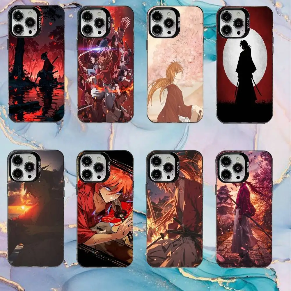 

Rurouni Kenshin Phone Case For iPhone17,16,15,14,13,12,11 Plus,Pro Max Black Candy Matte Shockproof Cover